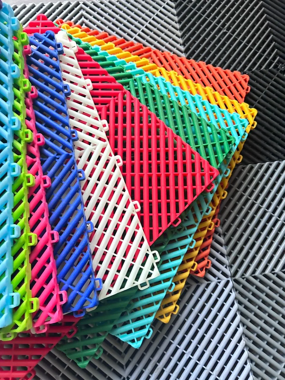 CRIJNS – Dalles – Floor Tiles – Trax – PRO – 39,50×39,50cm – BOX – 30 Items – Dark Grey - Afbeelding 2