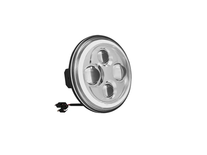 7 inch led koplampunit chrome face - Afbeelding 4
