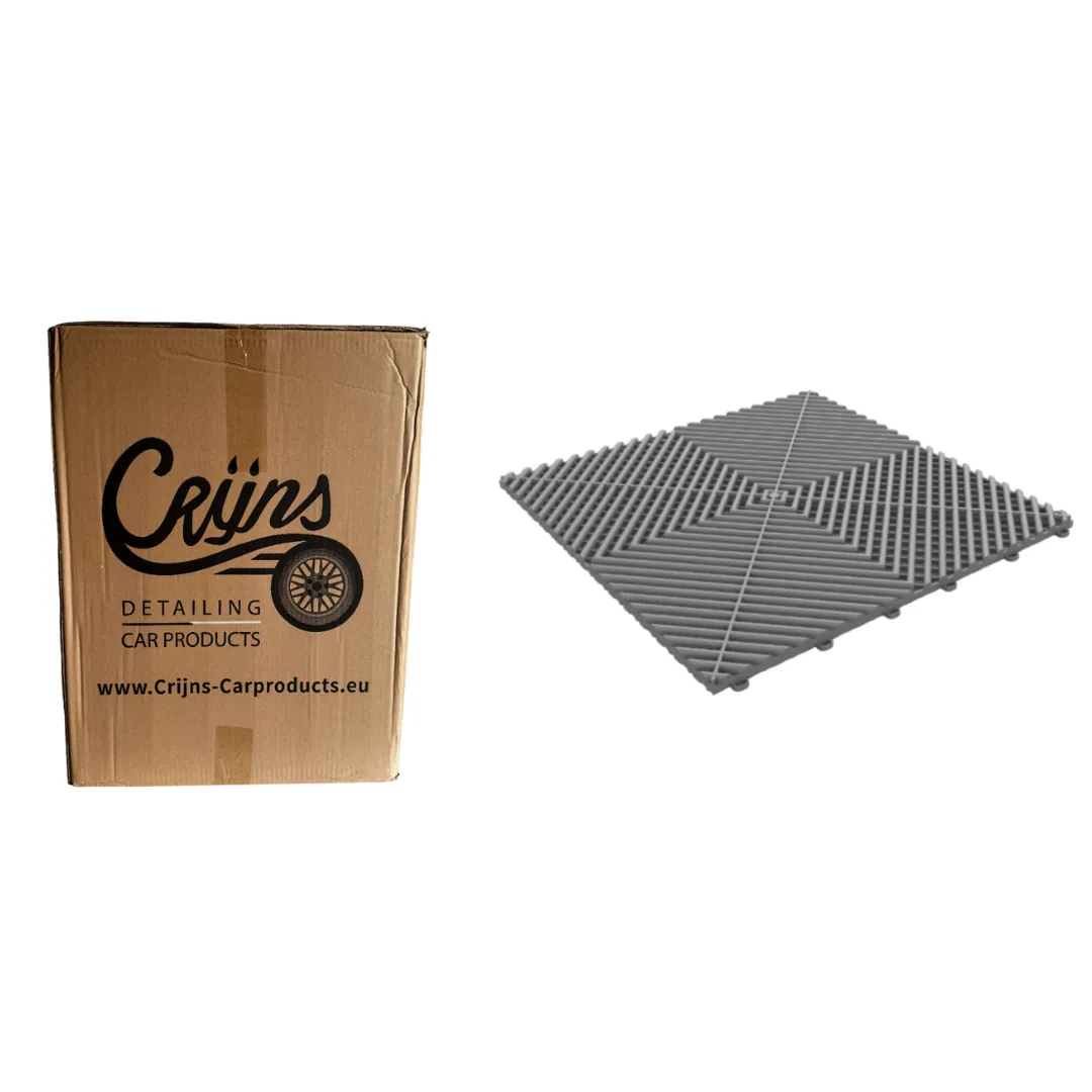 CRIJNS – Dalles – Floor Tiles – Trax – PRO – 39,50×39,50cm – BOX – 30 Items – Dark Grey