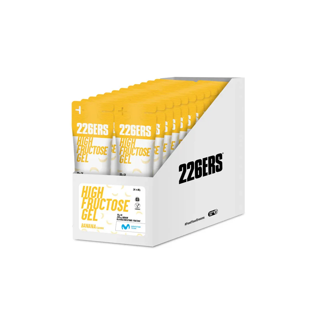 226ERS High Fructose Energiegel Doos (24x80gr) - Afbeelding 4