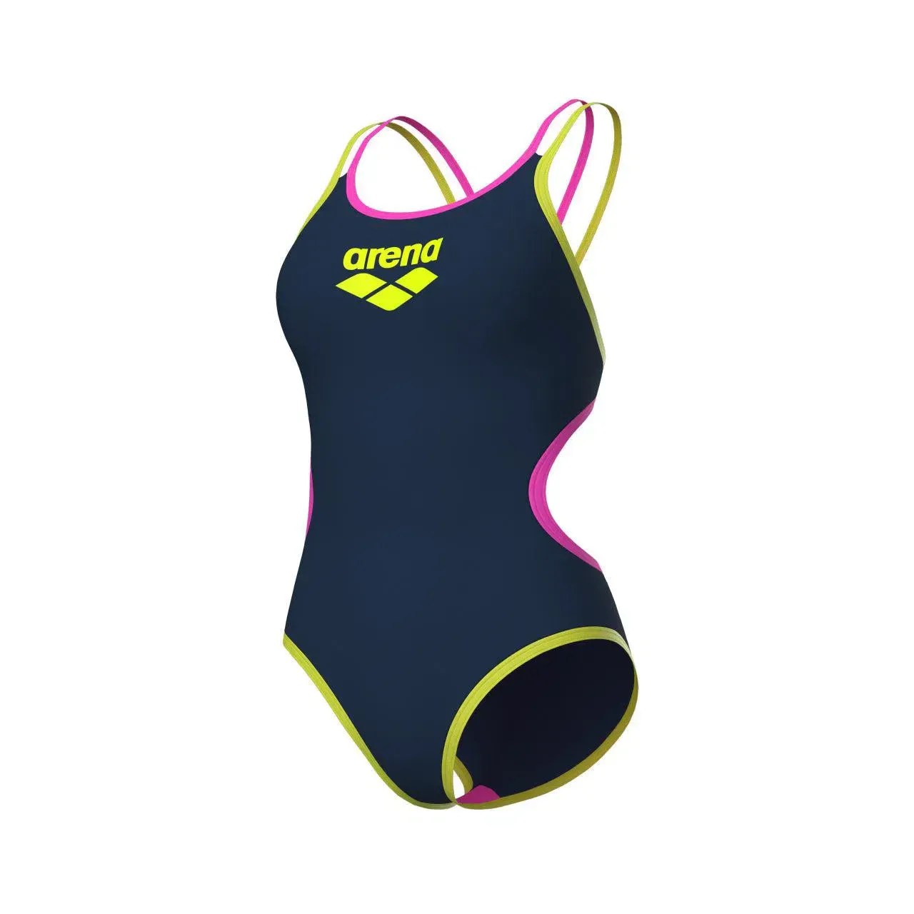 Arena One Double Cross Back One Piece Badpak Dames - Afbeelding 3
